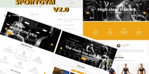 Wordpress Sport Landing Template Bootstrap Sportgym V2.0 Cool Solution For Fitness And Not Only WordPress Theme 2.0破解版主题