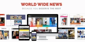 World Wide News Magazine Responsive WordPress Theme 2.0破解版主题