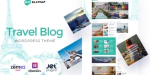WorldMap Travel Photo Blog WordPress Elementor Theme WordPress Theme 1.0.0破解版主题
