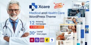 Xcare Medical and Health Care WordPress Theme  5.0破解版主题
