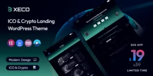 Xeco ICO Crypto Landing WordPress Theme 1.0破解版主题