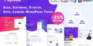 Xprosik Saas Software App Startup Landing WordPress Elementor Theme WordPress Theme 1.0破解版主题