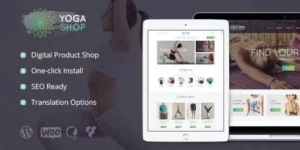 Yoga Shop A Modern Sport Clothing Equipment Store WordPress Theme 1.1破解版主题