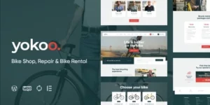 Yokoo Bike Shop Bicycle Rental WordPress Theme 1.1.3破解版主题