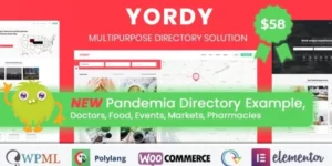 Yordy Directory Listings WordPress Theme 1.4破解版主题