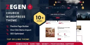 Zegen Church WordPress Theme 1.1.6破解版主题