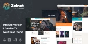Zeinet Internet Provider Satellite TV WordPress Theme 1.0.1破解版主题
