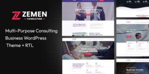 Zemen Multi-Purpose Consulting Business WordPress Theme + RTL 4.0.1破解版主题