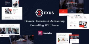 Zexus Accounting and Consulting Business WordPress Theme 1.3破解版主题