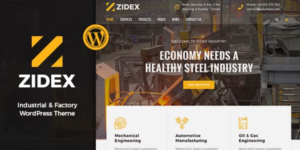 Zidex Industrial Factory WordPress Theme 1.7.1破解版主题