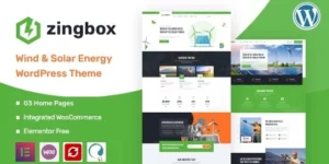 Zingbox – Wind Solar Energy WordPress Theme 1.0.7破解版主题