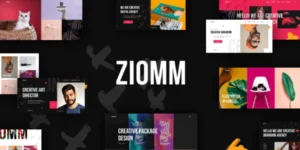 Ziomm Creative Agency Portfolio WordPress Theme 1.0.3破解版主题