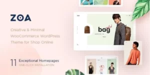 Zoa Minimalist Elementor WooCommerce Theme 2.5.5破解版主题