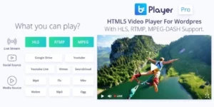 bzplayer Pro Live Streaming Player WordPress Plugin 2.1破解版插件