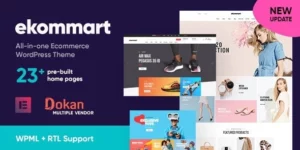 ekommart All-in-one eCommerce WordPress Theme 4.1.0破解版主题