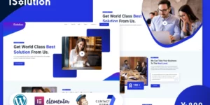 iSolution IT Solution IT Services Technology WordPress Theme 2.0.0破解版主题