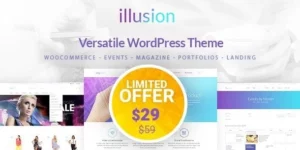 illusion Multipurpose Corporate and Woocommerce Theme 2破解版主题