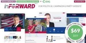 inForward Political Campaign and Party WordPress Theme 3.5破解版主题
