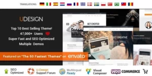 uDesign Responsive WordPress Theme 4.10.2破解版主题