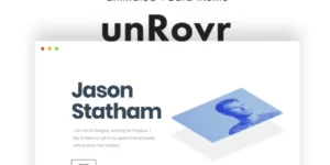 unRovr Animated vCard Resume WordPress Theme 1.2.1破解版主题